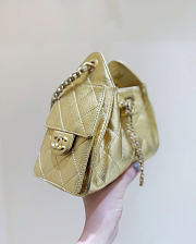 Okify CC 25 Hobo Bag Gold Caviar 22x20x12.5cm - 6