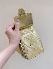 Okify CC 25 Hobo Bag Gold Caviar 22x20x12.5cm - 4