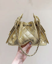 Okify CC 25 Hobo Bag Gold Caviar 22x20x12.5cm - 3