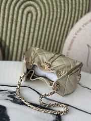 Okify CC 25 Hobo Bag Light Gold Caviar 22x20x12.5cm - 6