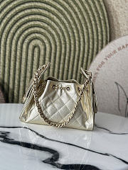 Okify CC 25 Hobo Bag Light Gold Caviar 22x20x12.5cm - 4