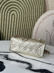 Okify CC 25 Hobo Bag Light Gold Caviar 22x20x12.5cm - 2