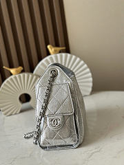 Okify CC 25 Hobo Bag Silver Caviar 22x20x12.5cm - 5