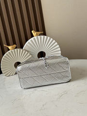 Okify CC 25 Hobo Bag Silver Caviar 22x20x12.5cm - 4