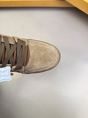 Okify Louis Vuitton Dark Brown Suede Sneakers Unisex - 2