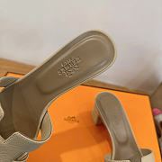 Okify Hermes Osis Gray Women Sandals 5cm (has big size) - 3