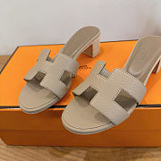 Okify Hermes Osis Gray Women Sandals 5cm (has big size) - 5