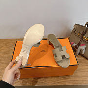 Okify Hermes Osis Gray Women Sandals 5cm (has big size) - 4