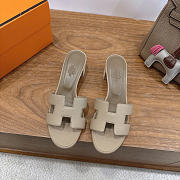 Okify Hermes Osis Gray Women Sandals 5cm (has big size) - 6