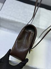 Okify CC 26P Jennie Preppy Coco Small Bag Dark Brown 22x15x5cm - 5