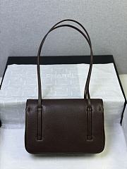 Okify CC 26P Jennie Preppy Coco Small Bag Dark Brown 22x15x5cm - 4