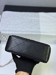 Okify CC Coco Crush Handle Mini Bag Black Caviar 18x11.5x7cm - 5