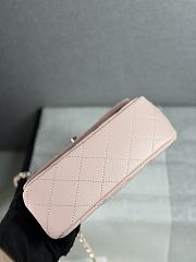 Okify CC Coco Crush Handle Mini Bag Pink Caviar 18x11.5x7cm - 6