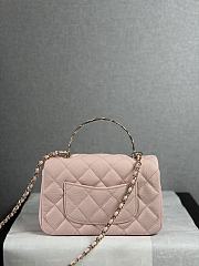 Okify CC Coco Crush Handle Mini Bag Pink Caviar 18x11.5x7cm - 4