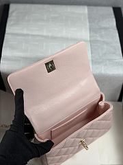 Okify CC Coco Crush Handle Mini Bag Pink Caviar 18x11.5x7cm - 2