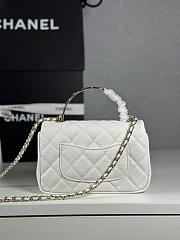 Okify CC Coco Crush Handle Mini Bag White Caviar 18x11.5x7cm - 4