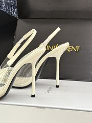 Okify YSL White High Heels 10.5cm - 6