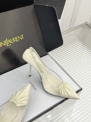 Okify YSL White High Heels 10.5cm - 3
