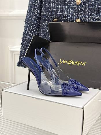 Okify YSL Dark Blue High Heels 10.5cm