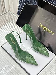 Okify YSL Dark Green High Heels 10.5cm - 6
