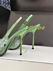 Okify YSL Dark Green High Heels 10.5cm - 5