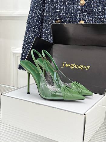 Okify YSL Dark Green High Heels 10.5cm