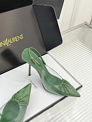 Okify YSL Dark Green High Heels 10.5cm - 2