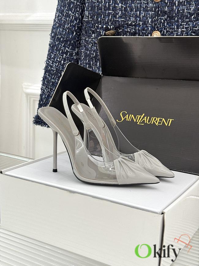 Okify YSL Gray High Heels 10.5cm - 1