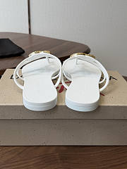 Okify Dolce & Gabbana White Women Slides (has big size) - 5