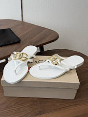 Okify Dolce & Gabbana White Women Slides (has big size) - 2
