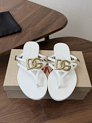 Okify Dolce & Gabbana White Women Slides (has big size) - 1