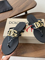 Okify Dolce & Gabbana Black Women Slides (has big size) - 4
