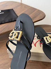 Okify Dolce & Gabbana Black Women Slides (has big size) - 3