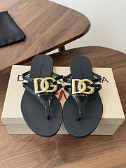 Okify Dolce & Gabbana Black Women Slides (has big size) - 1