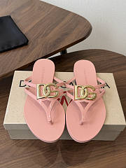 Okify Dolce & Gabbana Pink Women Slides (has big size) - 1