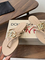 Okify Dolce & Gabbana Beige Women Slides (has big size) - 3