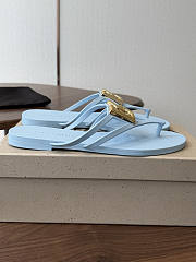 Okify Dolce & Gabbana Blue Women Slides (has big size) - 3