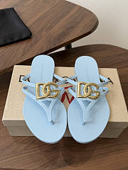 Okify Dolce & Gabbana Blue Women Slides (has big size) - 1