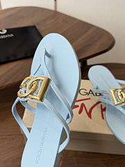 Okify Dolce & Gabbana Blue Women Slides (has big size) - 2