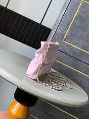 Okify CC 25S Clutch Bag Pink Lambskin 24x14x5cm - 4