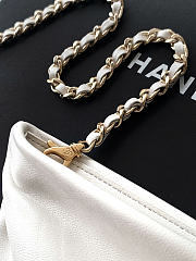 Okify CC 25S Clutch Bag White Lambskin 24x14x5cm - 4