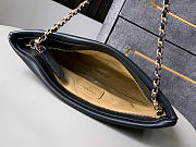 Okify CC 25S Clutch Bag Black Lambskin 24x14x5cm - 6