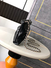Okify CC 25S Clutch Bag Black Lambskin 24x14x5cm - 4