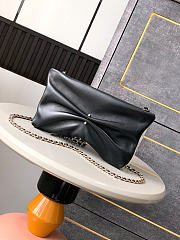 Okify CC 25S Clutch Bag Black Lambskin 24x14x5cm - 3
