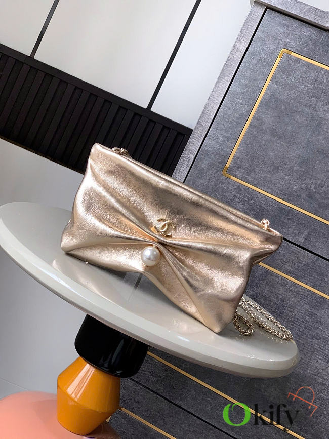 Okify CC 25S Clutch Bag Rose Gold 24x14x5cm - 1