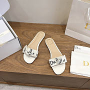Okify Dior J'Adior White Women Slides (has big size) - 3