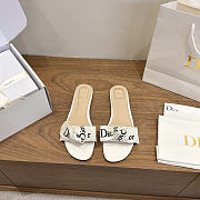 Okify Dior J'Adior White Women Slides (has big size) - 1