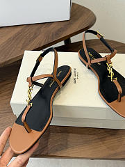 Okify YSL Brown And Black Women Slides  - 3