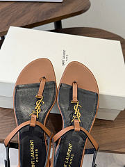 Okify YSL Brown And Black Women Slides  - 2