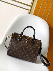 Okify Louis Vuitton Speedy 25 Bag Monogram Brown And Black M48285 25x19x15cm - 1